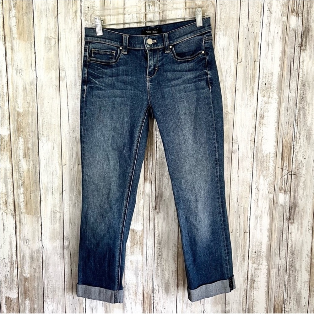 White House Black Market Noir Cropped Jeans - Picture 1 of 6
